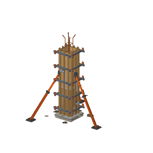 Low-poly Theme-Special 3D model: Formwork Column