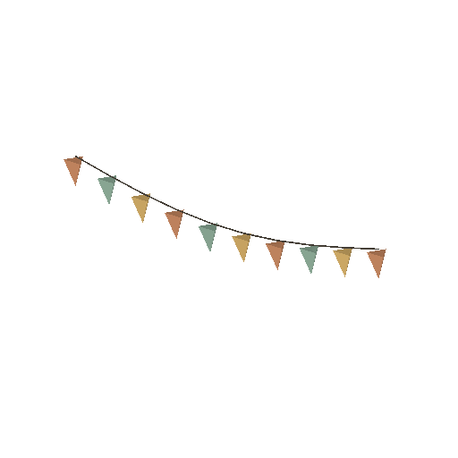 Low-poly Interiors 3D model: Garland Bunting