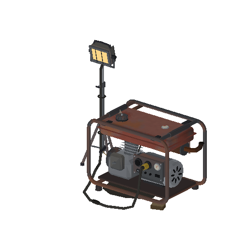 Low-poly Props 3D model: Generator