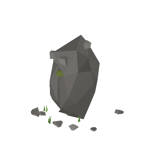Low-poly Rocks 3D model: Glacial Erratic
