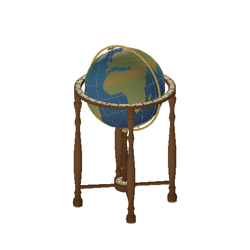 Low-poly Interiors 3D model: Globe