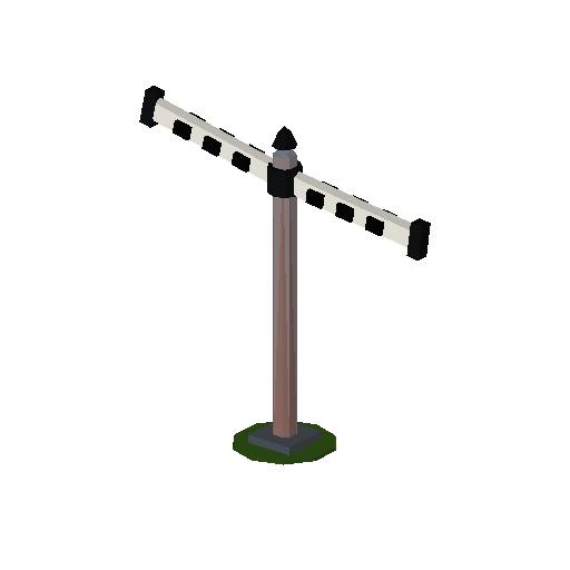 Low-poly Signage 3D model: Gradient Post