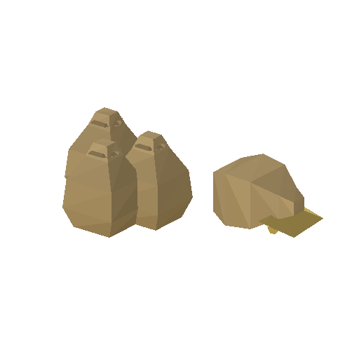 Low-poly Props & Livestock 3D model: Grain Sacks