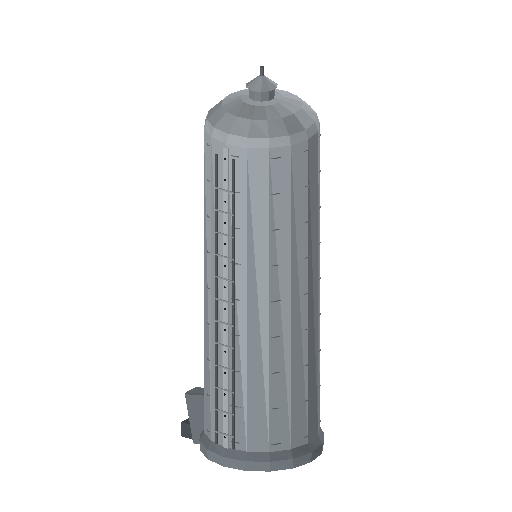 Low-poly Farm Structures 3D model: Grain Silo