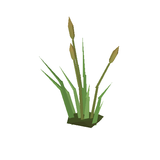 Low-poly Nature 3D model: Grass Tuft