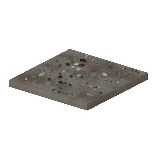 Low-poly Terrain 3D model: Gravel Hardcore Tile