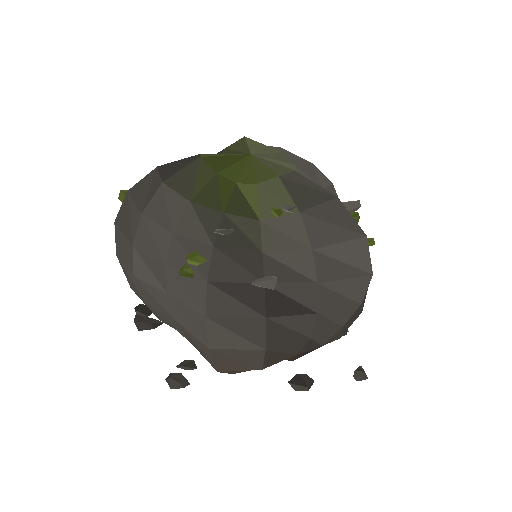 Low-poly Rocks 3D model: Graveyard Boulder 01