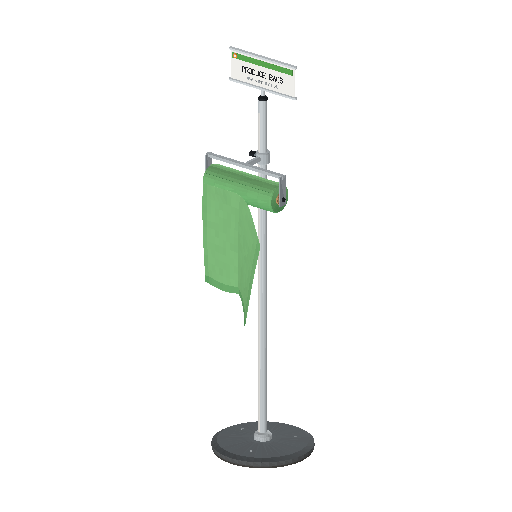 Low-poly Interiors 3D model: Bag Roll Stand