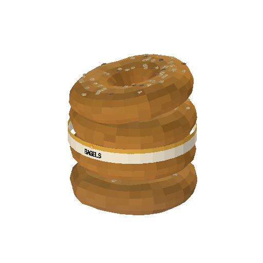 Low-poly Interiors 3D model: Bagels