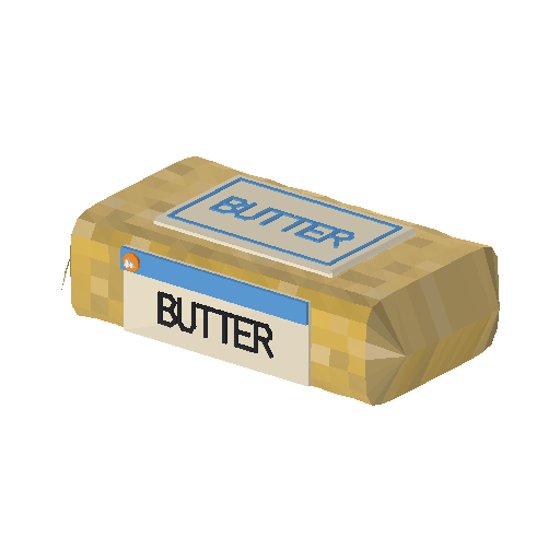Low-poly Interiors 3D model: Butter
