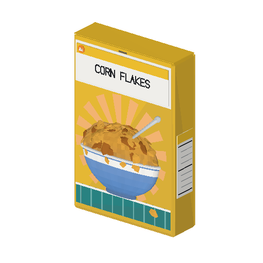 Low-poly Interiors 3D model: Cereal