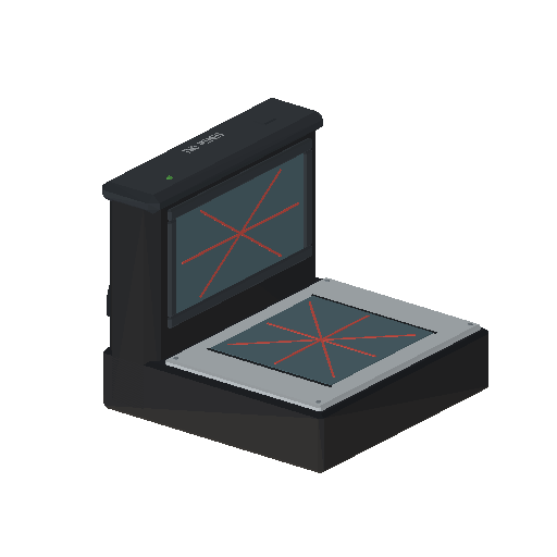 Low-poly Interiors 3D model: Checkout Scanner