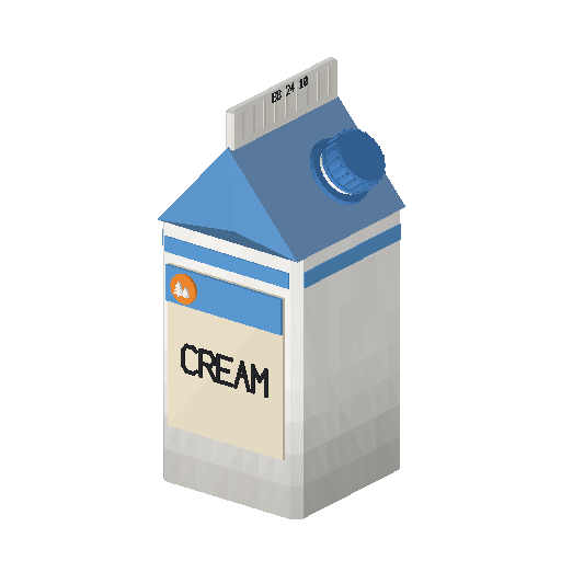 Low-poly Interiors 3D model: Cream