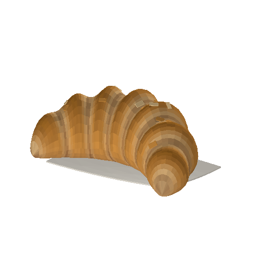 Low-poly Interiors 3D model: Croissant