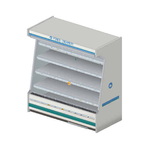 Low-poly Interiors 3D model: Dairy Case