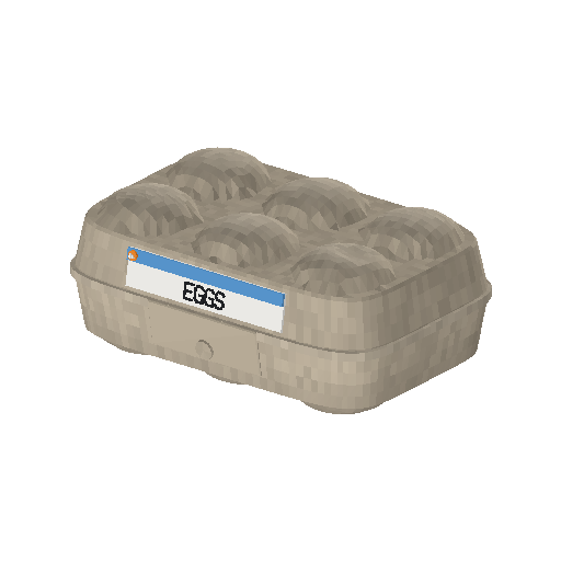 Low-poly Interiors 3D model: Eggs