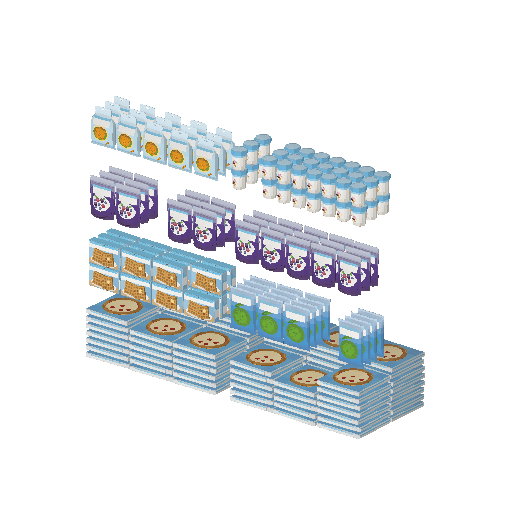 Low-poly Interiors 3D model: Fill Frozen Upright