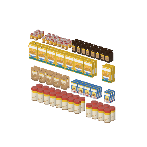 Low-poly Interiors 3D model: Fill Gondola Breakfast