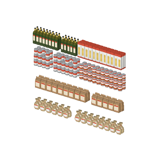Low-poly Interiors 3D model: Fill Gondola Pantry
