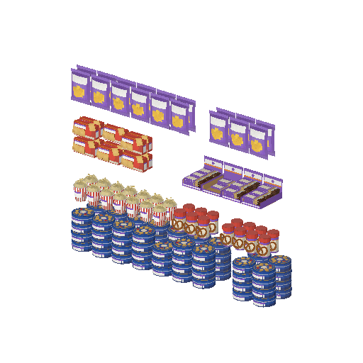 Low-poly Interiors 3D model: Fill Gondola Snacks