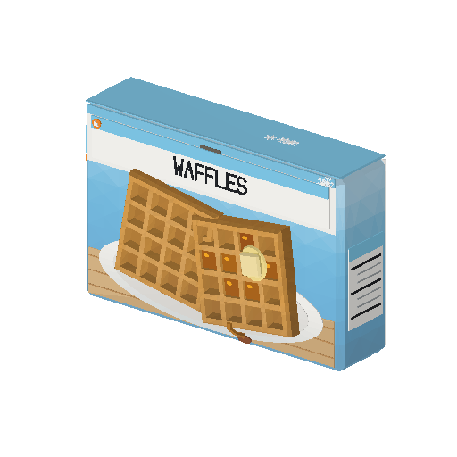 Low-poly Interiors 3D model: Frozen Waffles
