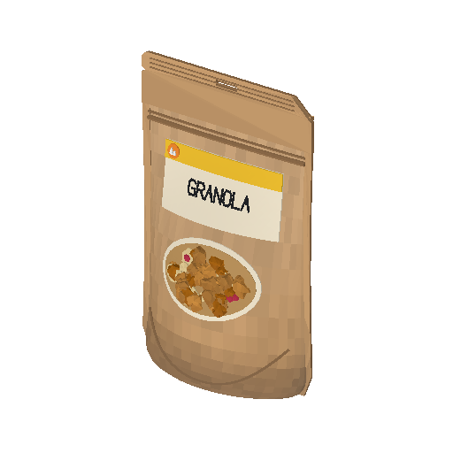 Low-poly Interiors 3D model: Granola