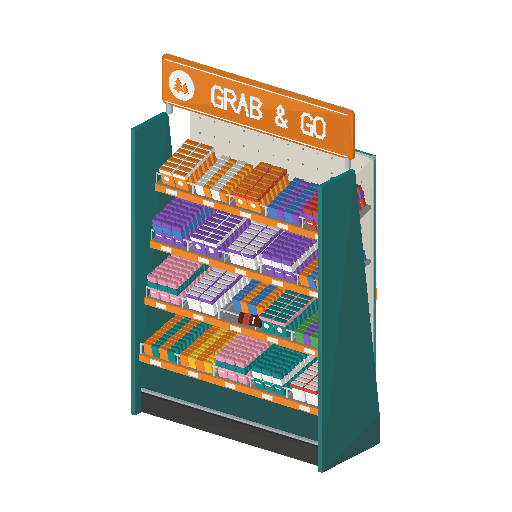 Low-poly Interiors 3D model: Impulse Rack
