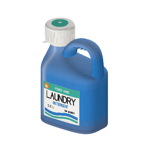 Low-poly Interiors 3D model: Laundry Detergent