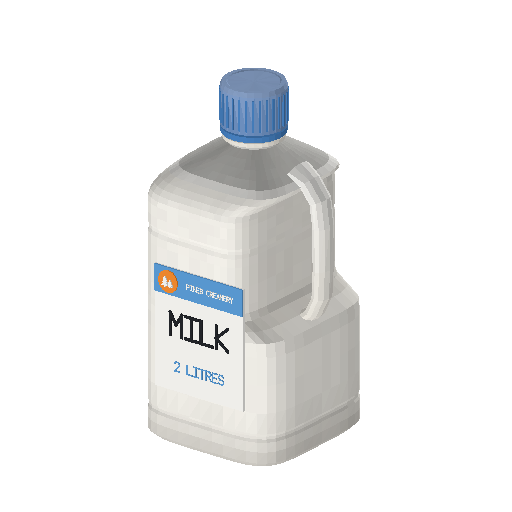 Low-poly Interiors 3D model: Milk