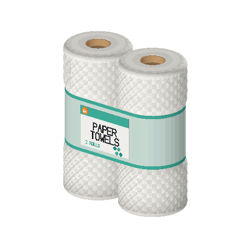 Low-poly Interiors 3D model: Paper Towels
