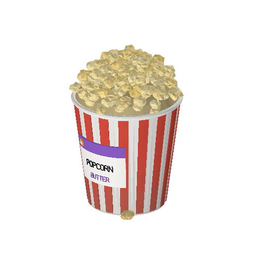 Low-poly Interiors 3D model: Popcorn
