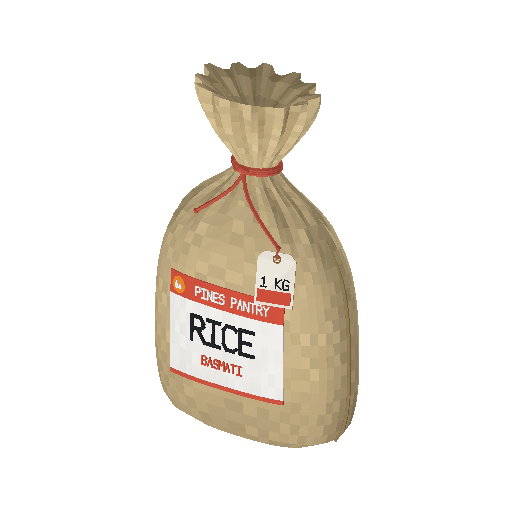 Low-poly Interiors 3D model: Rice
