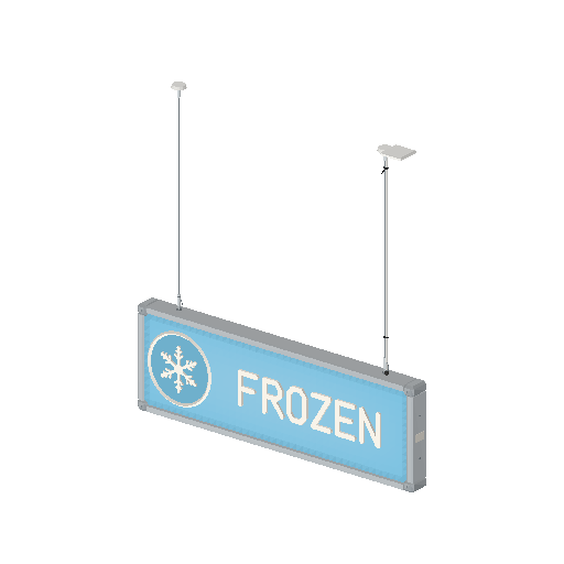 Low-poly Interiors 3D model: Sign Dept Frozen