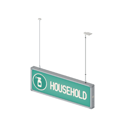 Low-poly Interiors 3D model: Sign Dept Household