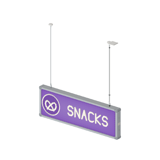Low-poly Interiors 3D model: Sign Dept Snacks