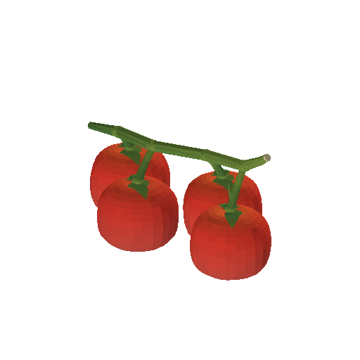 Low-poly Interiors 3D model: Tomatoes