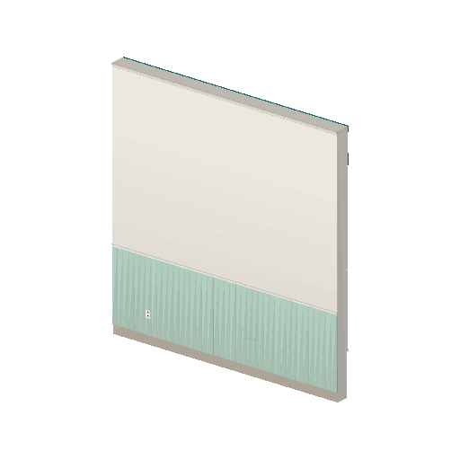 Low-poly Interiors 3D model: Wall Straight