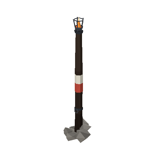 Low-poly Signage 3D model: Harbor Marker Post
