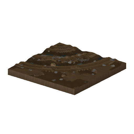 Low-poly Roads 3D model: Haul Road Corner Tile