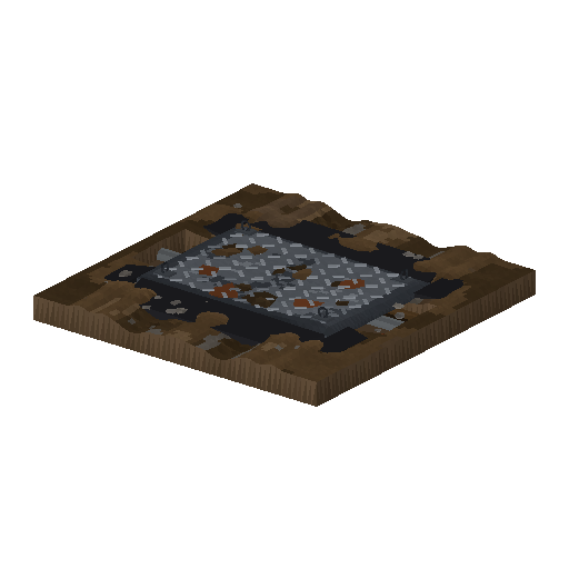 Low-poly Roads 3D model: Haul Road Plate Tile