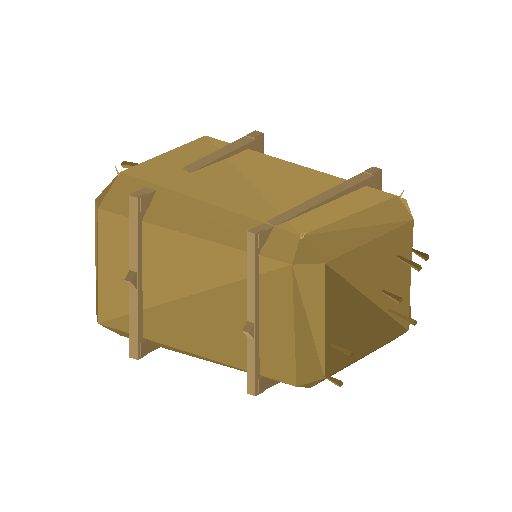 Low-poly Props 3D model: Hay Bale