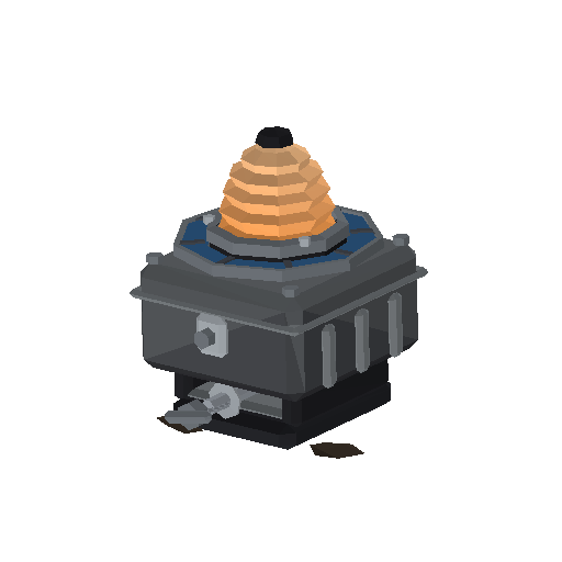 Low-poly Signage 3D model: Hazard Beacon