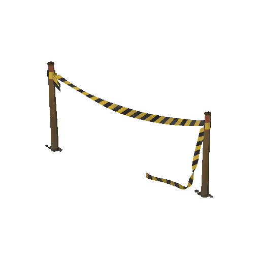 Low-poly Theme-Special 3D model: Hazard Tape