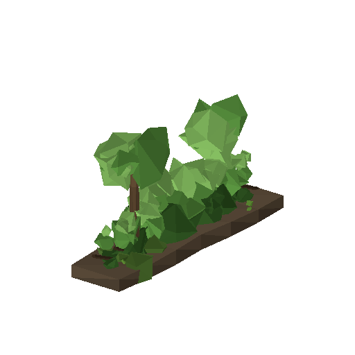 Low-poly Nature 3D model: Hedgerow Run