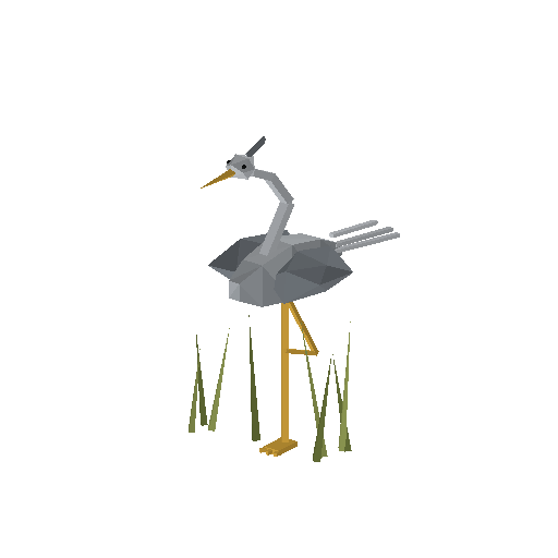 Low-poly Theme-Special 3D model: Heron Egret