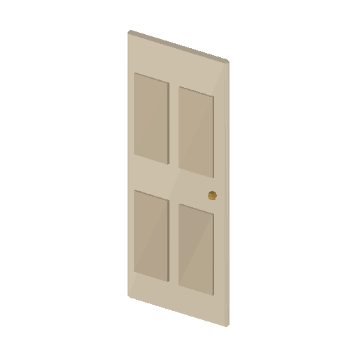 Low-poly Interiors 3D model: Interior Door