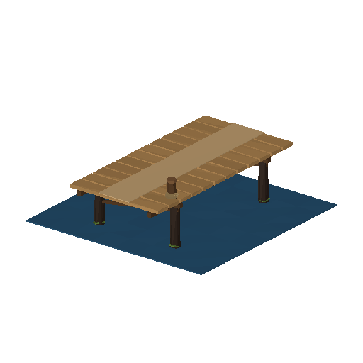 Low-poly Roads 3D model: Jetty Pier