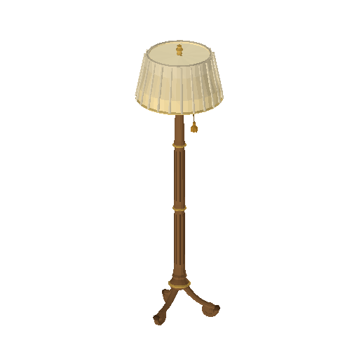 Low-poly Interiors 3D model: Lamp Floor Column