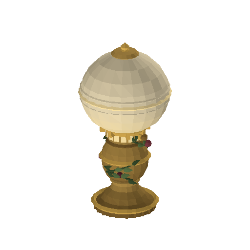 Low-poly Interiors 3D model: Lamp Table Globe