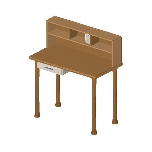 Low-poly Interiors 3D model: Laptop Desk